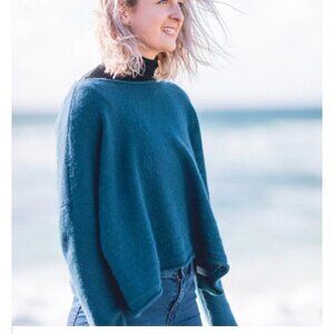 Hume Sweet Hume maroon Ripple  wool Midi sweater size One size